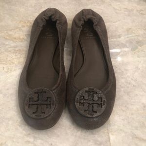 Tory Burch suede ballet flats